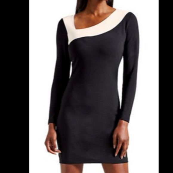 Boston Proper Dresses & Skirts - Boston Proper Asymmetrical Neckline Travel Dress